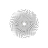 Dedeco SUNBURST 3" TC DISCS WHITE 120 GRIT (A/O) 12/BX 1322